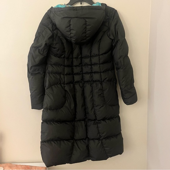Patagonia Girls Black Long Down Puffer Parka  with Hood Large (12) - Picture 10 of 13